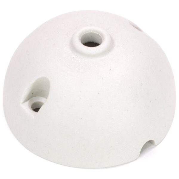 Lampen Baldachin aus Porzellan, 75x39mm, unglasiert | inkl. Montagekit