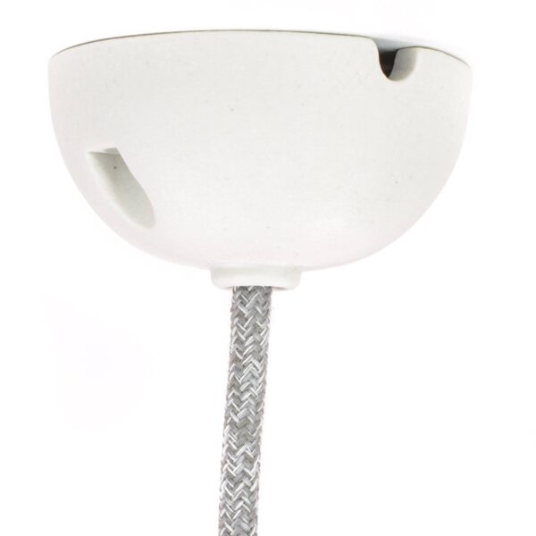 Lampen Baldachin aus Porzellan, 75x39mm, unglasiert | inkl. Montagekit