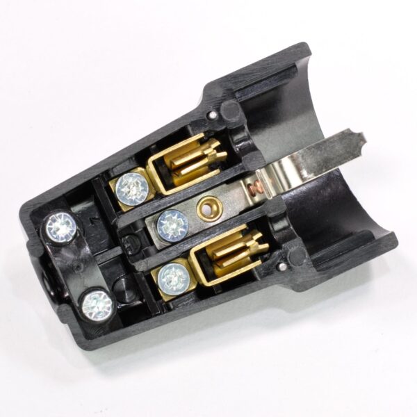 schutzkontakt kupplung bakelit duroplast braun geöffnet zerlegt innenleben