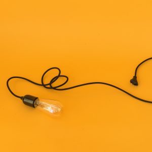 lampenfassung e27 bakelit fassung textilkabel schwarz