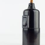 lampenfassung aus bakelit glattmantel mit schalter e27