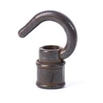 Haken aus Messing mit INNENGEWINDE M10x1, Old English
