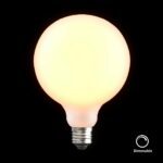 E27 Satin Opal LED Globe G125 Lampe, 4, 5 W, dimmbar an