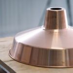 Nahaufnahme für einfacher kupferblech lampenschirm 36cm Rohkupfer