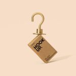 Deckenhaken aus Messing, Relight Hook Up Satin Brass