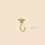 Deckenhaken aus Messing, Relight Hook Up Satin Brass 2