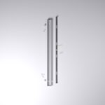 Komponenten für Baldachin für Lampe Rechteckig 80cm, Abzweigdose mit 2 Kabelauslässen - Weiß