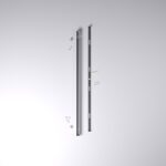 Komponenten für Slim Rectangle Baldachin für Lampe Rechteckig 80cm, Abzweigdose mit 2 Kabelauslässen - Weiß