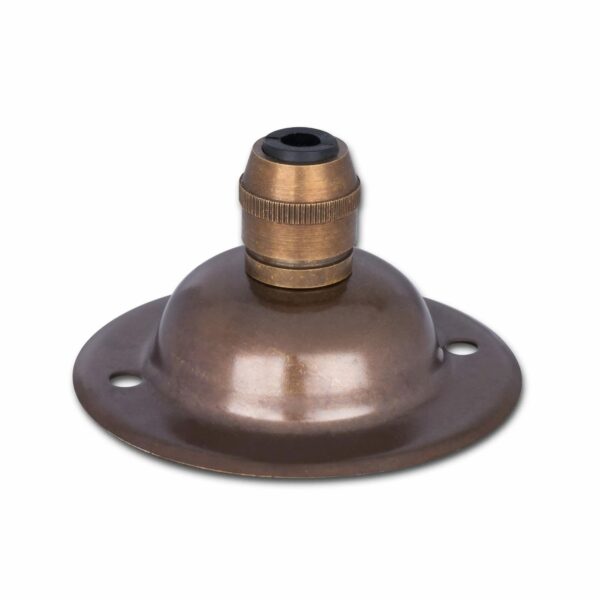 Abdeckplatte für Lampe, Lampen Baldachin aus Messing inkl. Zugentlastung aus Messing | Old English