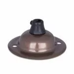 Abdeckplatte für Lampe, Lampen Baldachin aus Messing, Old English | inkl. Zugentlastung aus Kunststoff, schwarz