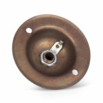 Innen für Abdeckplatte für Lampe, Lampen Baldachin aus Messing inkl. Zugentlastung aus Messing | Old English