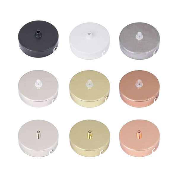 Kollektion von Deckenbaldachin mit 1 Kabelauslaessen inkl. Zugentlastung aus kunststoff