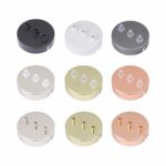 Kollektion von Deckenbaldachin mit 3 Kabelauslaessen inkl. Zugentlastung aus Kunststoff