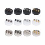 Kollektion von Deckenbaldachin mit 3 Kabelauslaessen inkl. Zugentlastung aus messing