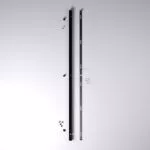 Slim Rectangle, Baldachin für Lampe Rechteckig 110cm, Abzweigdose mit 3 Kabelauslässen - Schwarz