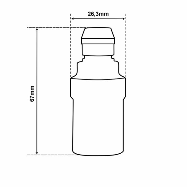 Dimensionen für Vintage Lampenfassung E14 aus Messing mit Zugentlastung