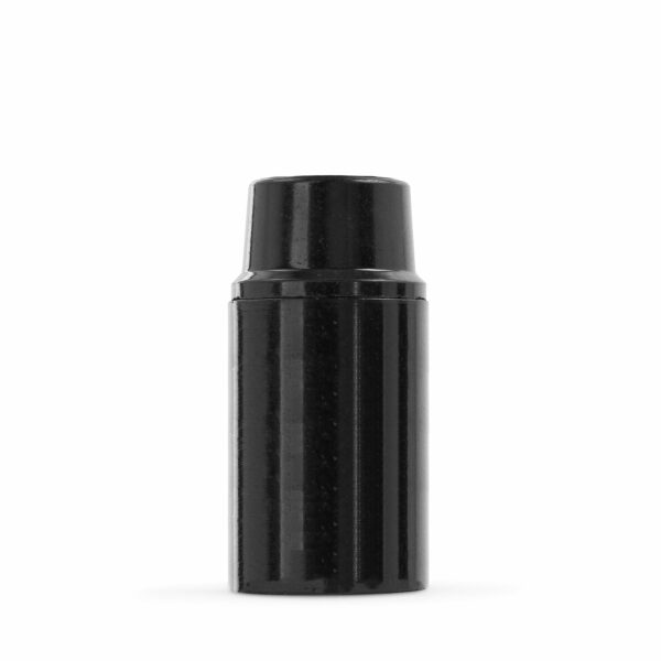 Glattmantel Lampenfassung E14 aus Bakelit, schwarz