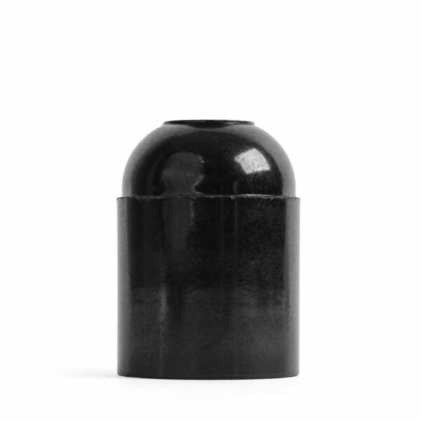 Glattmantel Lampenfassung E27 aus Bakelit, schwarz