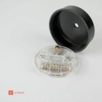 Innen für Deckenbaldachin aus Duroplast (Bakelit-Optik) mit Anschlussblock, schwarz