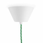 Lampen Baldachin Kunststoff konisch, weiß, mit Dreilochscheibe