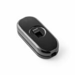 Design Schalter, 1-pol., für 2-adriges Flach- und verseiltes Kabel, schwarz