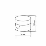 Dimensionen für Aufputz-Kabelhalter aus Messing, Kabelaufhängung für Textilkabel