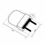 Flachstecker Kunststoff ähnl. Eurostecker 250V/10A dimensionen