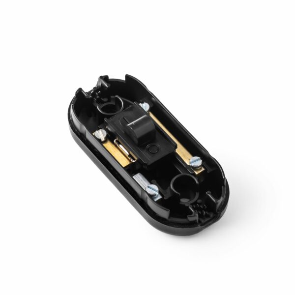 Innen für Design Schalter, 1-pol., für 2-adriges Flach- und verseiltes Kabel, schwarz