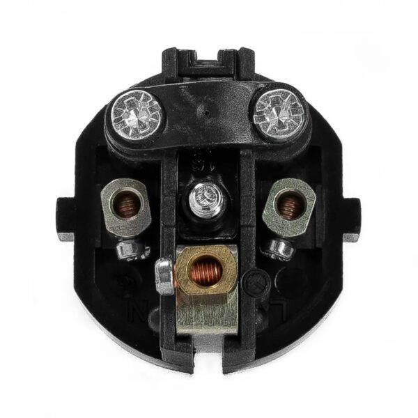 Innen für Schuko-Stecker aus Duroplast (Bakelit-Optik), VDE, Winkelstecker