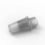 Klemmnippel für Textilkabel, Zugentlastung, M10 Gewinde, transparent 3