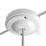 Lampen Baldachin New Modern 10cm inkl. Montagekit Weiß Glasiert