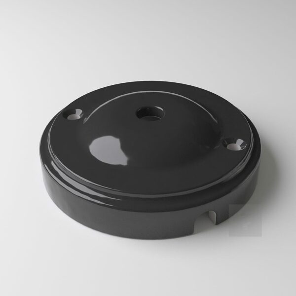 Lampen Baldachin New Modern 10cm Schwarz Glasiert