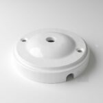 Lampen Baldachin New Modern 10cm Weiß Glasiert