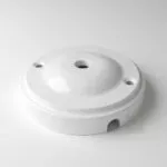 Lampen Baldachin New Modern 10cm Weiß Glasiert