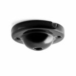 Minimal-Baldachin aus Porzellan, ideal für Dosen, schwarz glasiert