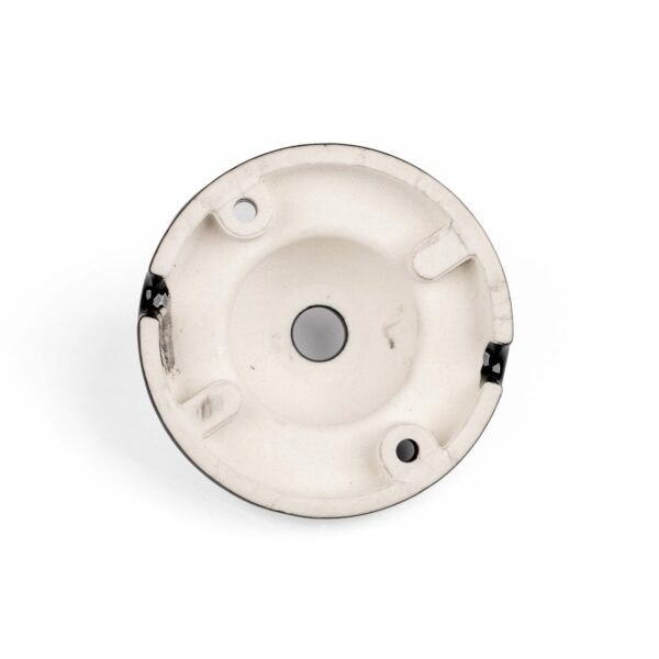 Minimal-Baldachin aus Porzellan, ideal für Dosen, schwarz glasiert 3