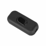 Schnurschalter 1-pol., 250V/2A, für 2- und 3-adrige Kabel, schwarz