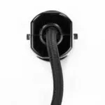 Schuko-Stecker aus Duroplast (Bakelit-Optik), VDE, Wandstecker, schwarz 3