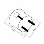 Schuko-Stecker aus Duroplast (Bakelit-Optik), VDE, Winkelstecker dimensionen