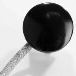 Schuko-Stecker aus Duroplast (Bakelit-Optik), VDE, Winkelstecker, schwarz 2