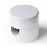 Zweiteilige Affenschaukel für Textilkabel, Aufputz-Kabelhalter für Lampe Weiß