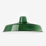 Einfacher Emaille Lampenschirm 46cm, Dunkelgrün Einfacher Emaille Lampenschirm 46cm, Dunkelgrün