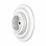 Lightstock Retro Unterputz-Steckdose aus Porzellan, Weiß 2