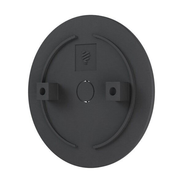 Montageplatte für Aufputz-Steckdose, ABS schwer entflammbar (UL 94), 3D-Druck, Schwarz 2