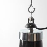 Große Vintage Industrieleuchte aus emailliertem Stahlblech, 52cm 2