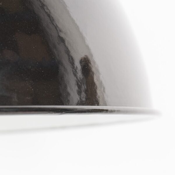 Große Vintage Industrieleuchte aus emailliertem Stahlblech, 52cm 3