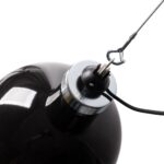 Große Vintage Industrieleuchte aus emailliertem Stahlblech, 52cm an Stahlseil