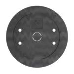 Montageplatte für Aufputz-Schalter Serien, ABS schwer entflammbar (UL 94), 3D-Druck, Schwarz