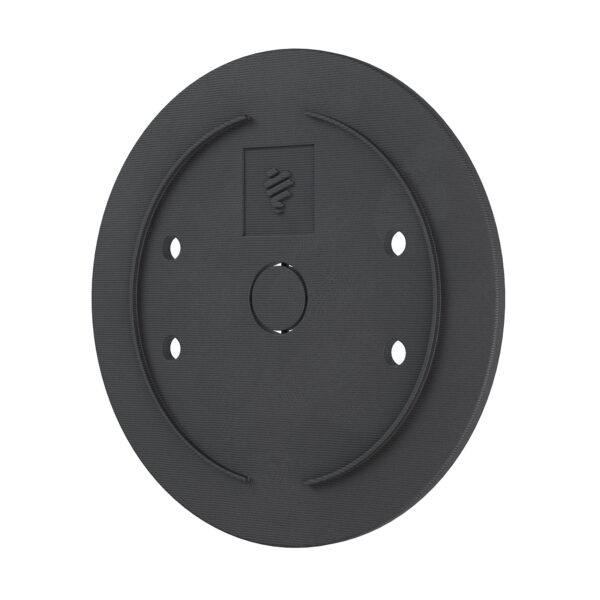 Montageplatte für Aufputz-Schalter Serien, ABS schwer entflammbar (UL 94), 3D-Druck, Schwarz 2