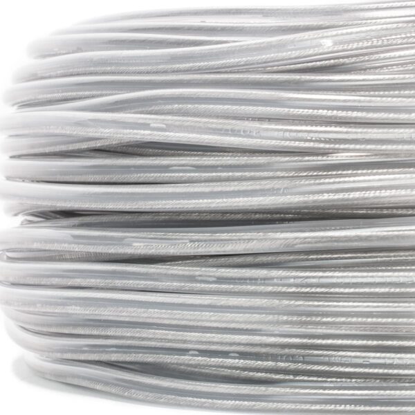 PVC/PVC Rundkabel, Schlauchleitung transparent, 2x0, 75mm, 2